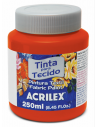 Pintura para tela Acrilex 250ml Rojo Tomate 583