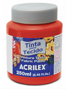 Pintura para tela Acrilex 250ml Rojo Navidad 984