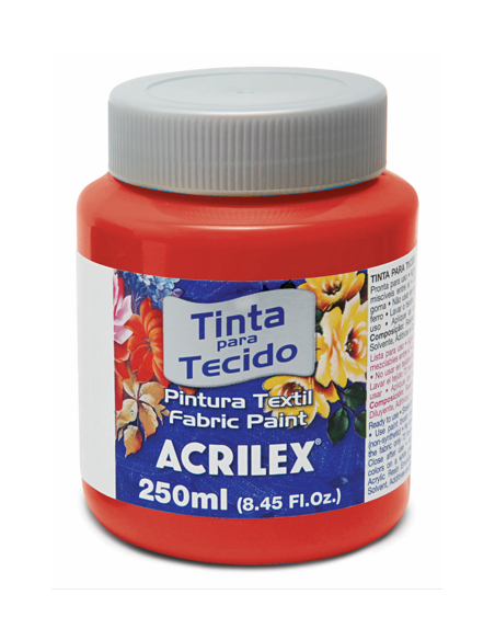 Pintura para tela Acrilex 250ml Rojo Navidad 984