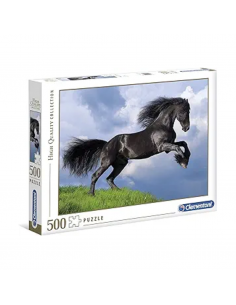 Rompecabezas Fresian Black Horse de 500 piezas, Clementoni