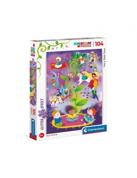 Rompecabezas Fairy Tales Time de 104 piezas, Clementoni