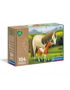 Rompecabezas Horses de 104 piezas, Clementoni