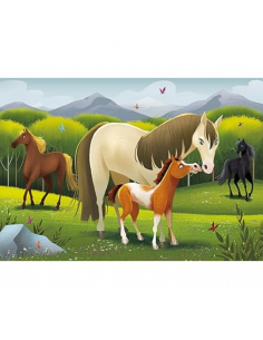 Rompecabezas Horses de 104 piezas, Clementoni