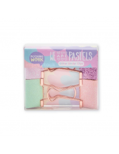 Mooving Doble clip gliter 4unidades Maw pastel
