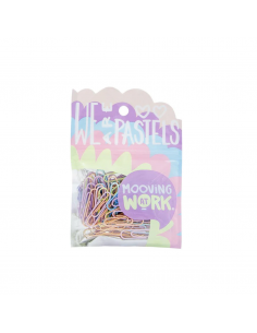 Mooving Clip metalico 60 unidades Maw pastel