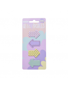 Mooving Notas adhesivas diseño de flechas Maw pastel