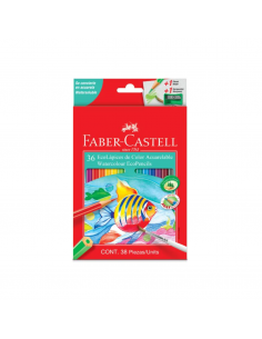 FABER-CASTELL Colores acuarelables 36 unidades