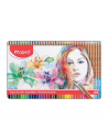 Lápices de colores acuarelables en caja metálica 36uds, MAPED