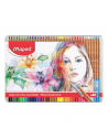 Lápices de colores acuarelables en caja metálica 48uds, MAPED