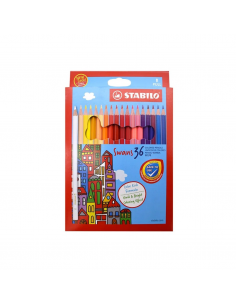 Lápices de colores de 36 uds largos, STABILO