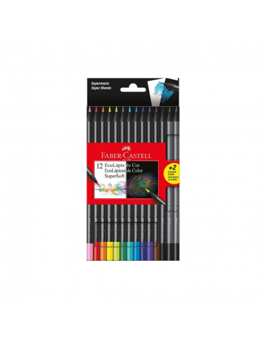 EcoLápices de 12 Colores Supersoft,...