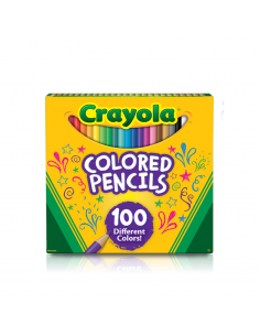 Caja de 100 lapices de colores largos CRAYOLA