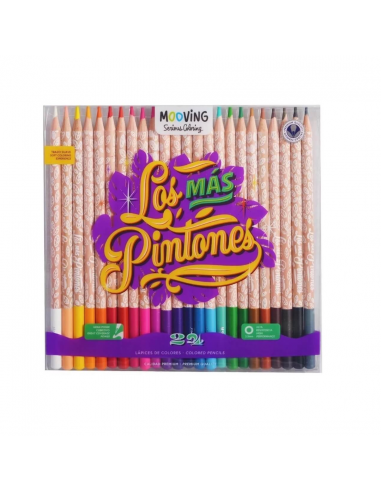 Set de lápices de colores Mooving x24
