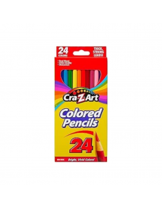 Cra-Z-Art  LAPICES DE COLORES LARGOS SET 24 PCS