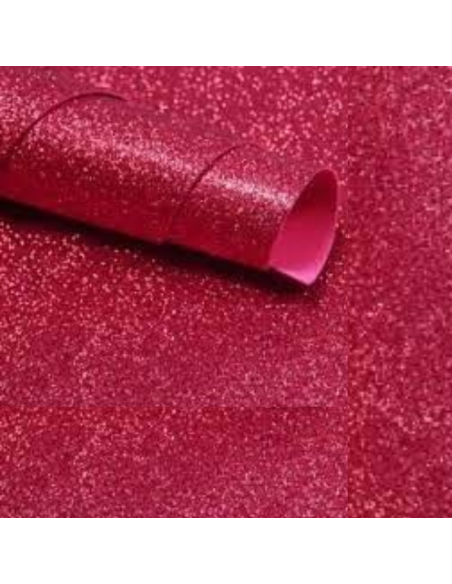 Goma eva glitter 50x70 cm magenta