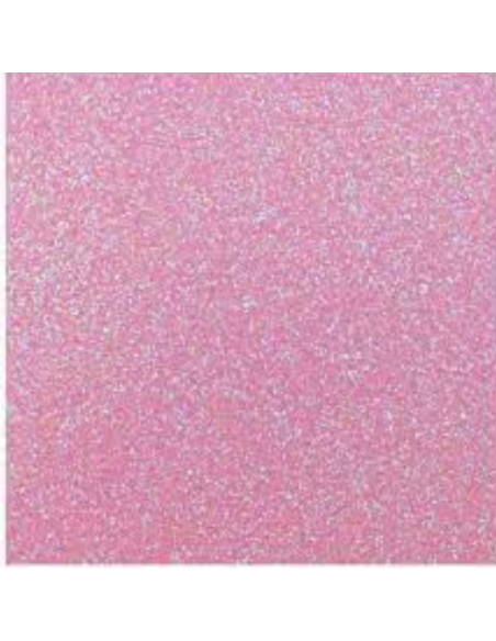 Goma eva glitter  50 x 70  palo de rosa
