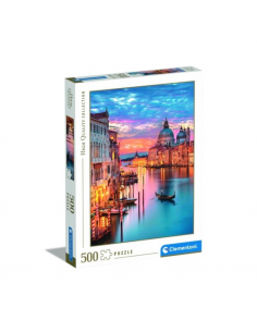 Rompecabezas Venecia iluminada de 500 piezas, CLEMENTONI