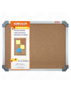 Pizarra de corcho 40x30cmACRICOLOR