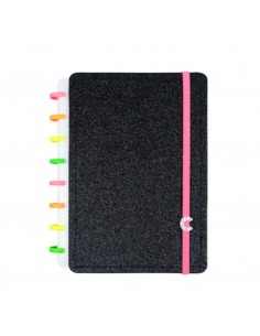 Cuaderno Inteligente Lest Glitter Neon Black A5
