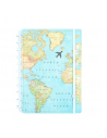 Cuaderno By Gocase Mapa Mundi Azul Grande