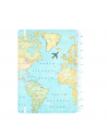 Cuaderno By Gocase Mapa Mundi Azul Grande