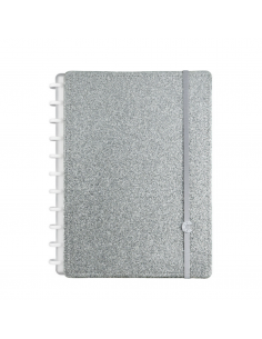 Cuaderno Inteligente Lets Glitter Silver Grande