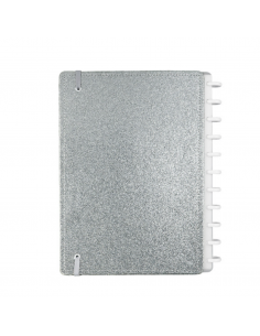 Cuaderno Inteligente Lets Glitter Silver Grande