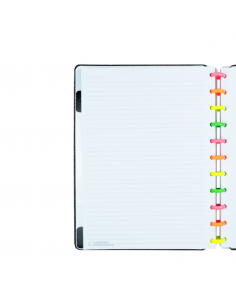 Cuaderno Inteligente Lets Glitter Neon Black Grande