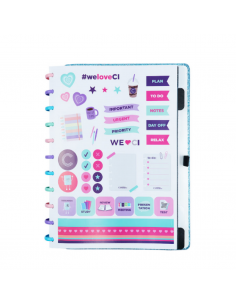 Cuaderno Inteligente Lets Glitter Ocean Blue