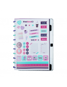 Cuaderno lnteligente Lets Glitter Silver 2.0 Grande