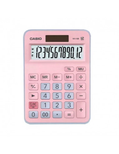 Calculadora de Escritorio CASIO 12DG PK - MX-12B-PKLB-W- DC Calculadora de Escritorio CASIO 12DG PK - MX-12B-PKLB-W- DC
