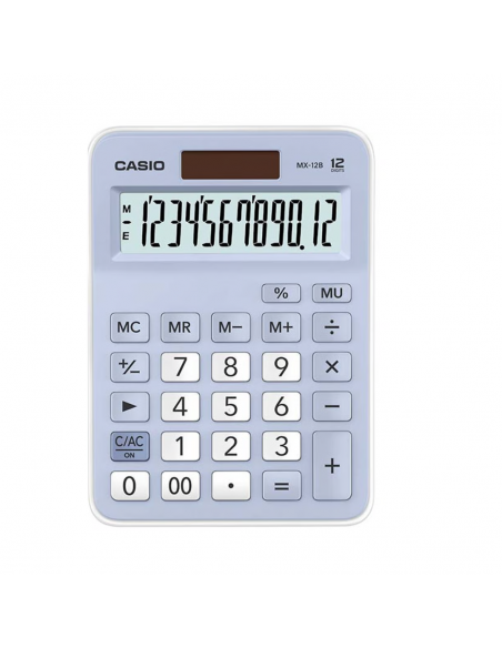 Calculadora de Escritorio CASIO 12DG LV - MX-12B-LB-W-DC