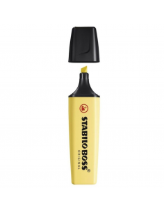 Resaltador Boss Pastel Amarillo Cremoso STABILO