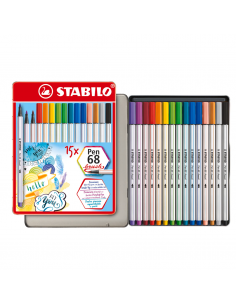 Rotulador de fieltro con punta de pincel, STABILO