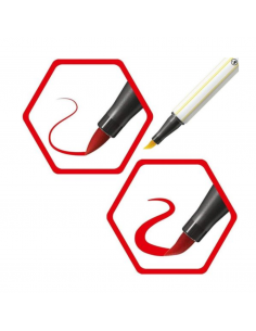Rotulador de fieltro con punta de pincel, STABILO