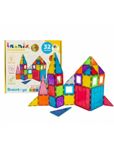 IMANIX - Juego de Construcción Magnético de 32 Piezas