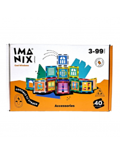 IMANIX Juego de Construcción Magnético Cool Windows
