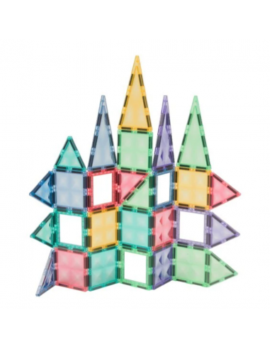 IMANIX  Juego de Construcción Magnético Color Pastel de 36 Piezas