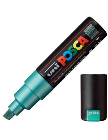 POSCA Marcador Verde Metálico 8MM (8k)