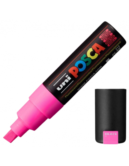 Marcador Rosado Fluorescente 8MM (8k) POSCA