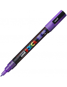 Marcador  Violeta Glitter 1.3mm PC-3M POSCA