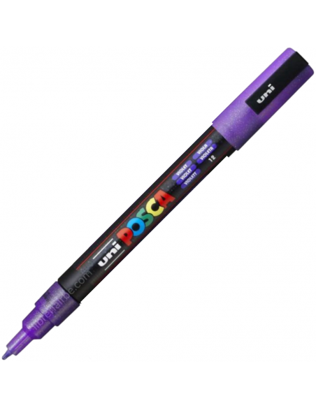 Marcador  Violeta Glitter 1.3mm PC-3M POSCA