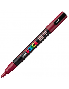 Marcador Rojo Oscuro 1.3mm PC-3M POSCA
