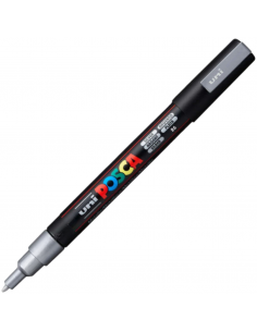 Marcador Plata 1.3mm PC-3M POSCA