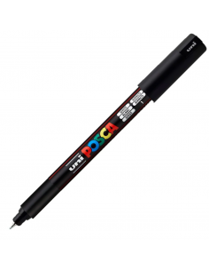 Marcadores Negro Punta Fina 0.7MM PC-1MR POSCA