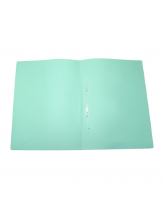 DELLO Folder Doblado con Clip Verde Pastel