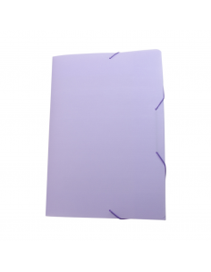 Folder Ala Elástica Oficio Serena Lila Pastel DELLO