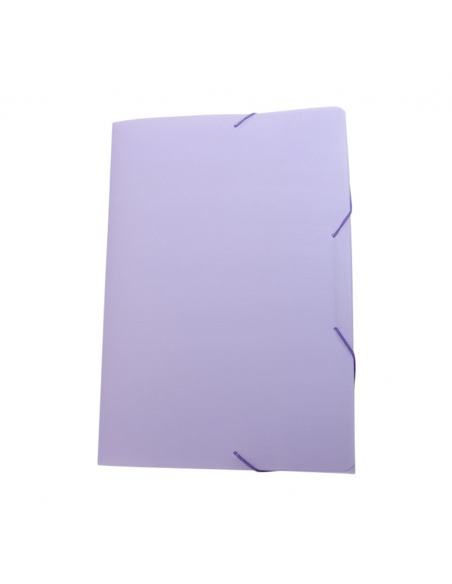 Folder Ala Elástica Oficio Serena Lila Pastel DELLO