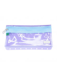 Estuchera Crystal Baby Blue, Cuaderno Inteligente