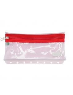 Estuchera Crystal Rojo, Cuaderno Inteligente